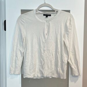 Banana Republic Cream Button-Up Sweater